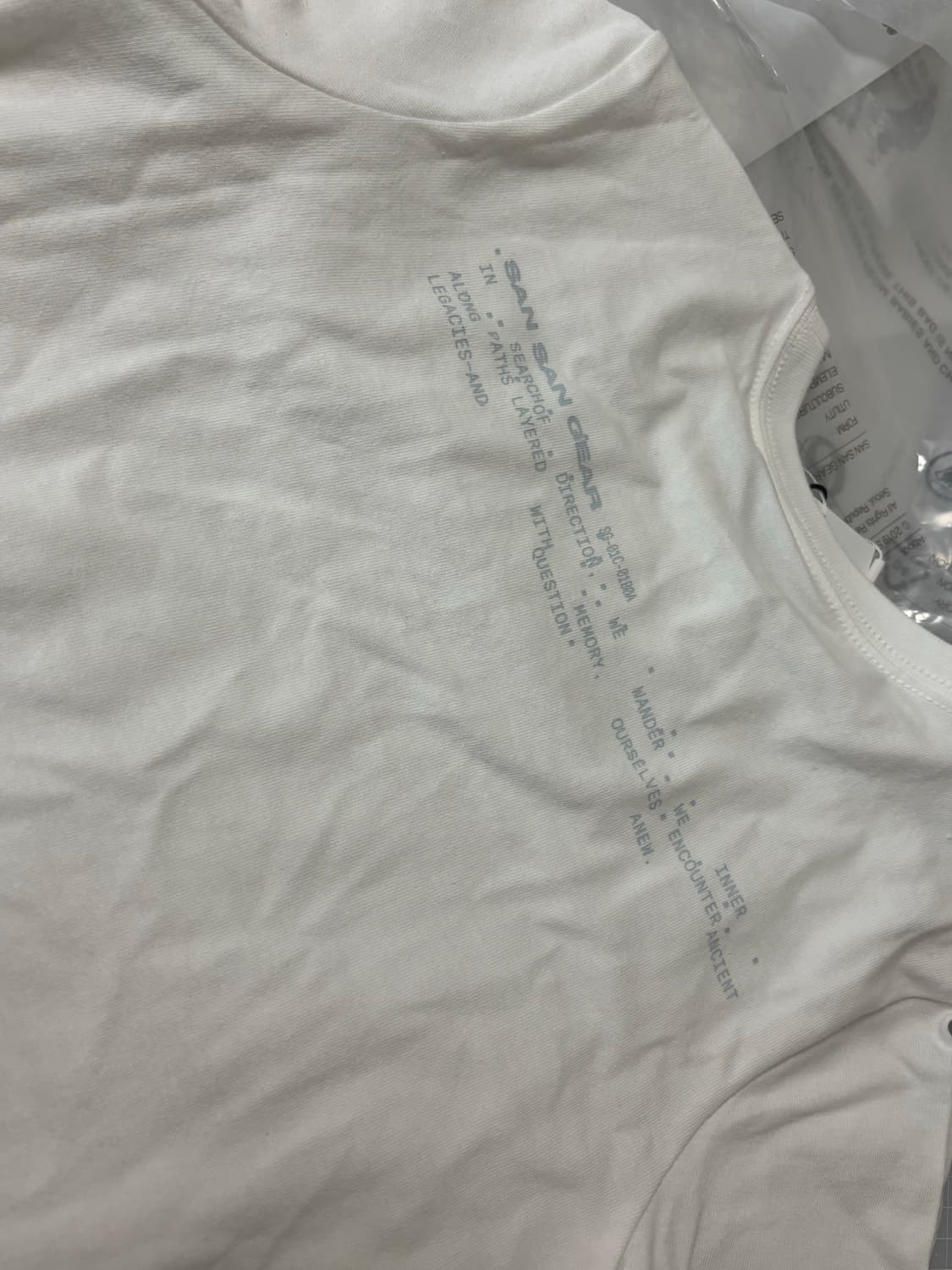 SS 26SAN SAN GEAR Logo T-Shirt - White 상품이미지2