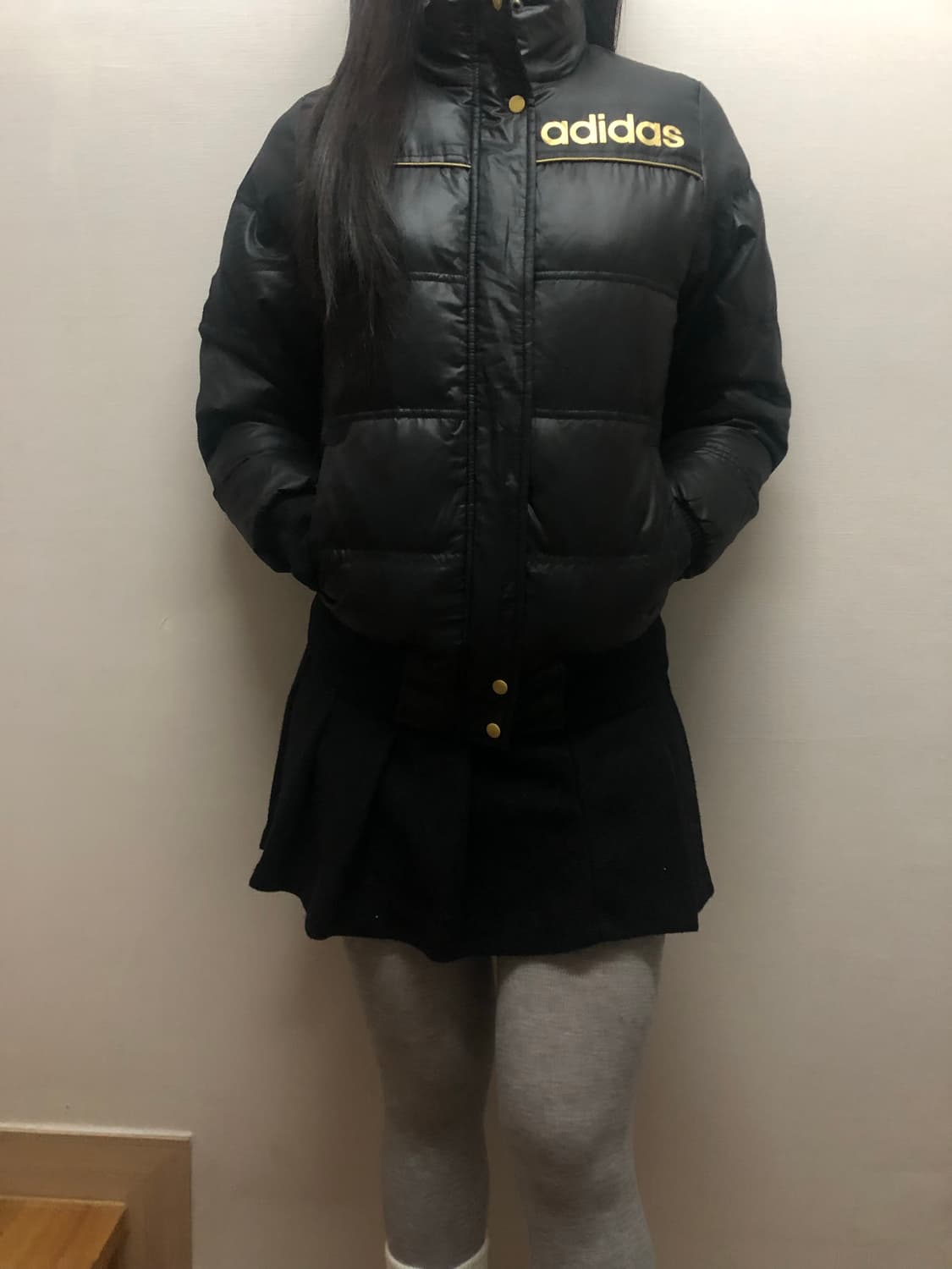 빈티지 아디다스 블랙 패딩 점퍼 상품이미지7