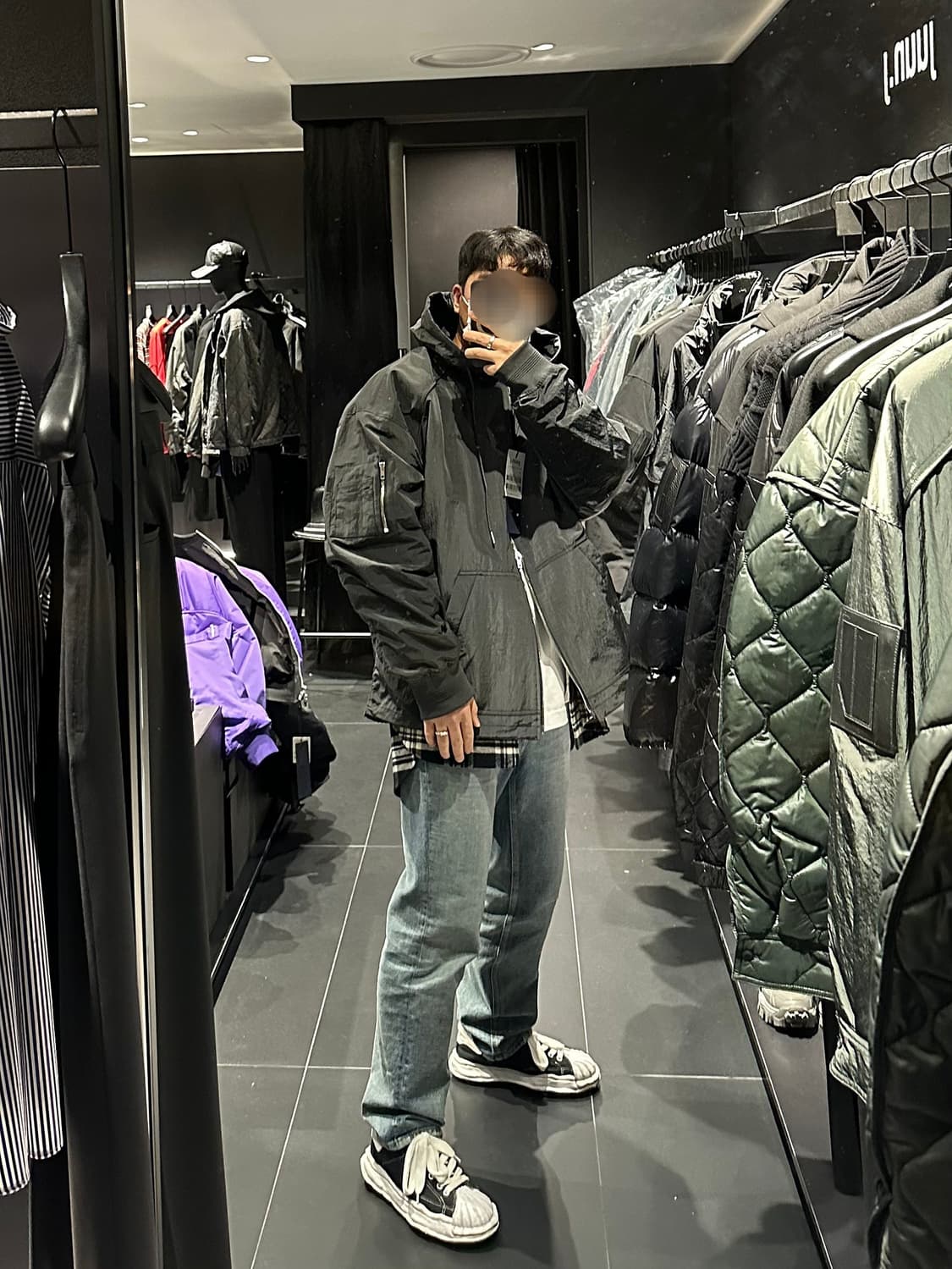 준지 나일론 후드 마원 자켓 MA-1 상품이미지7