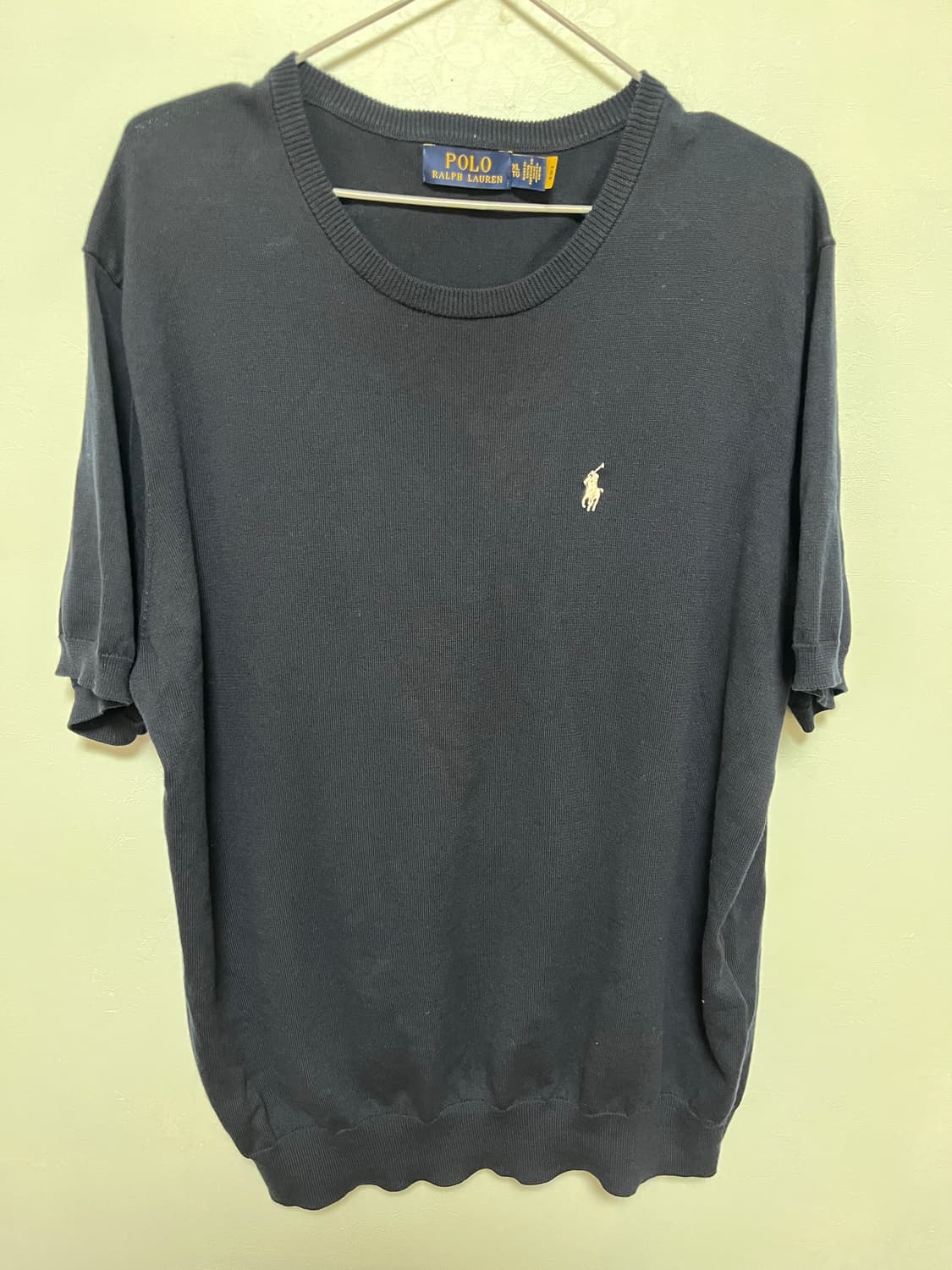 폴로 랄프로렌 네이비 반팔 니트 상품이미지1