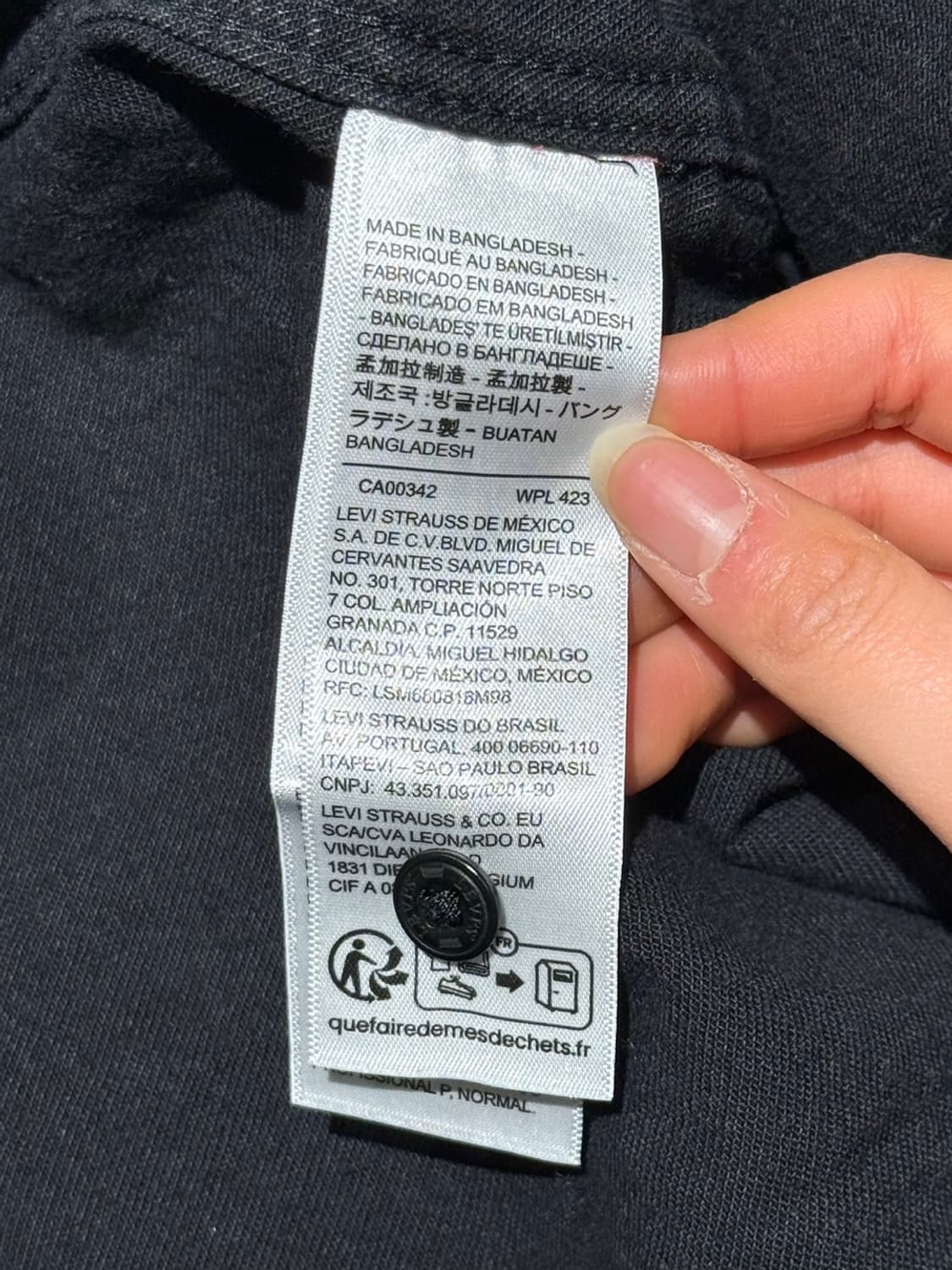 리바이스 블랙 데님 바스토우 웨스턴 셔츠 상품이미지8