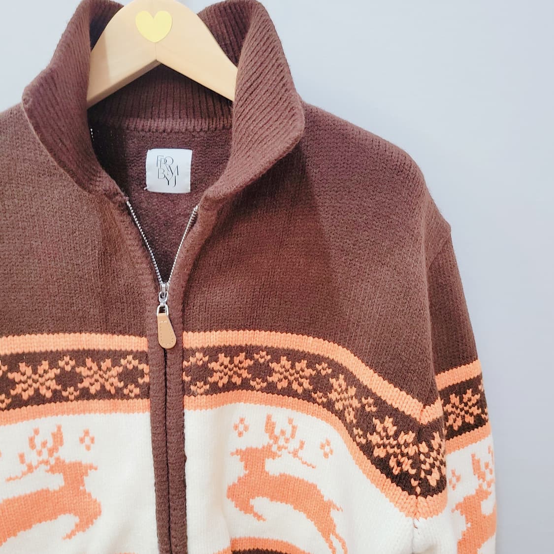 100~) FRBMYJ 니트 집업 상품이미지3