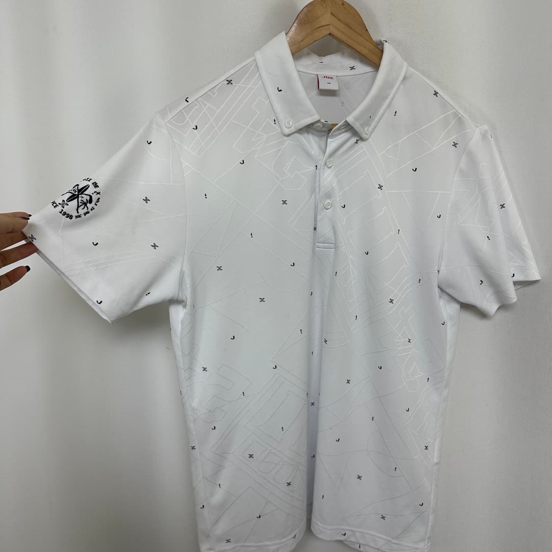 JDX 남자 골프 카라 반팔티 화이트 100 상품이미지3