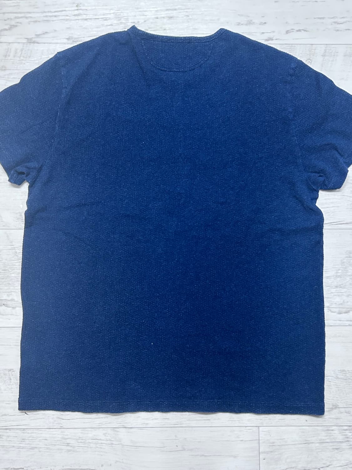 RRL 인디고 와플 헨리넥 반팔 XL 상품이미지2
