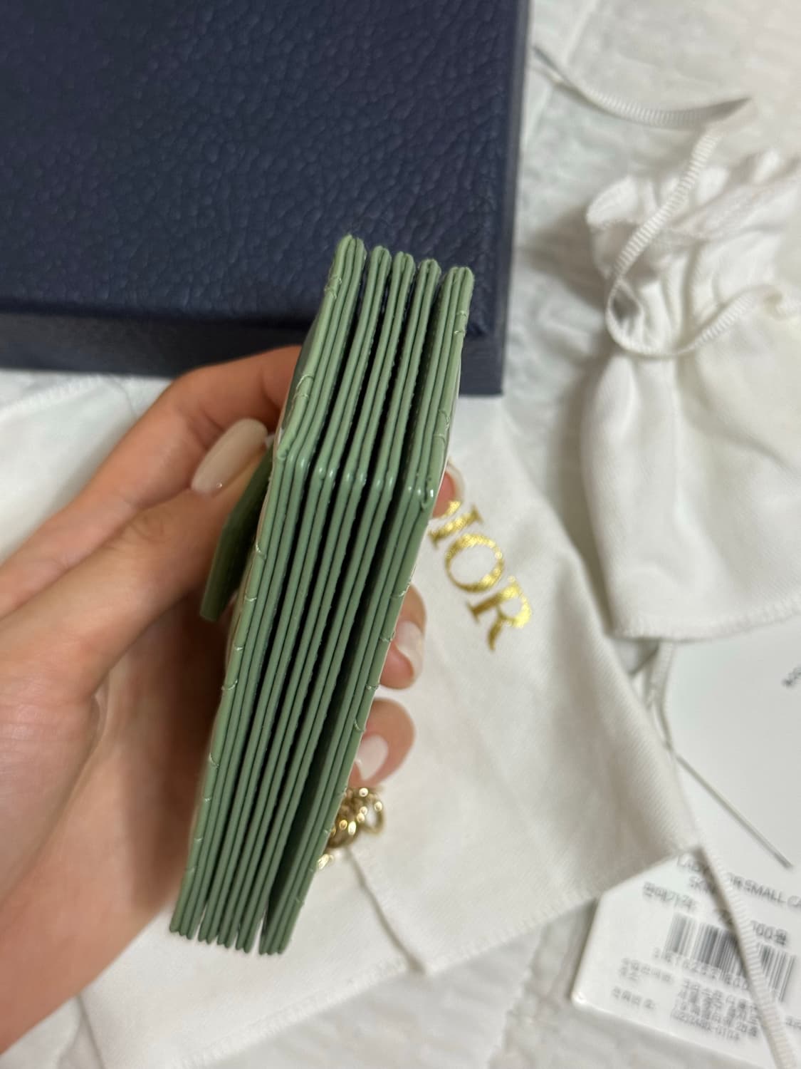 디올 레이디 아코디언 카드지갑 새상품 상품이미지5