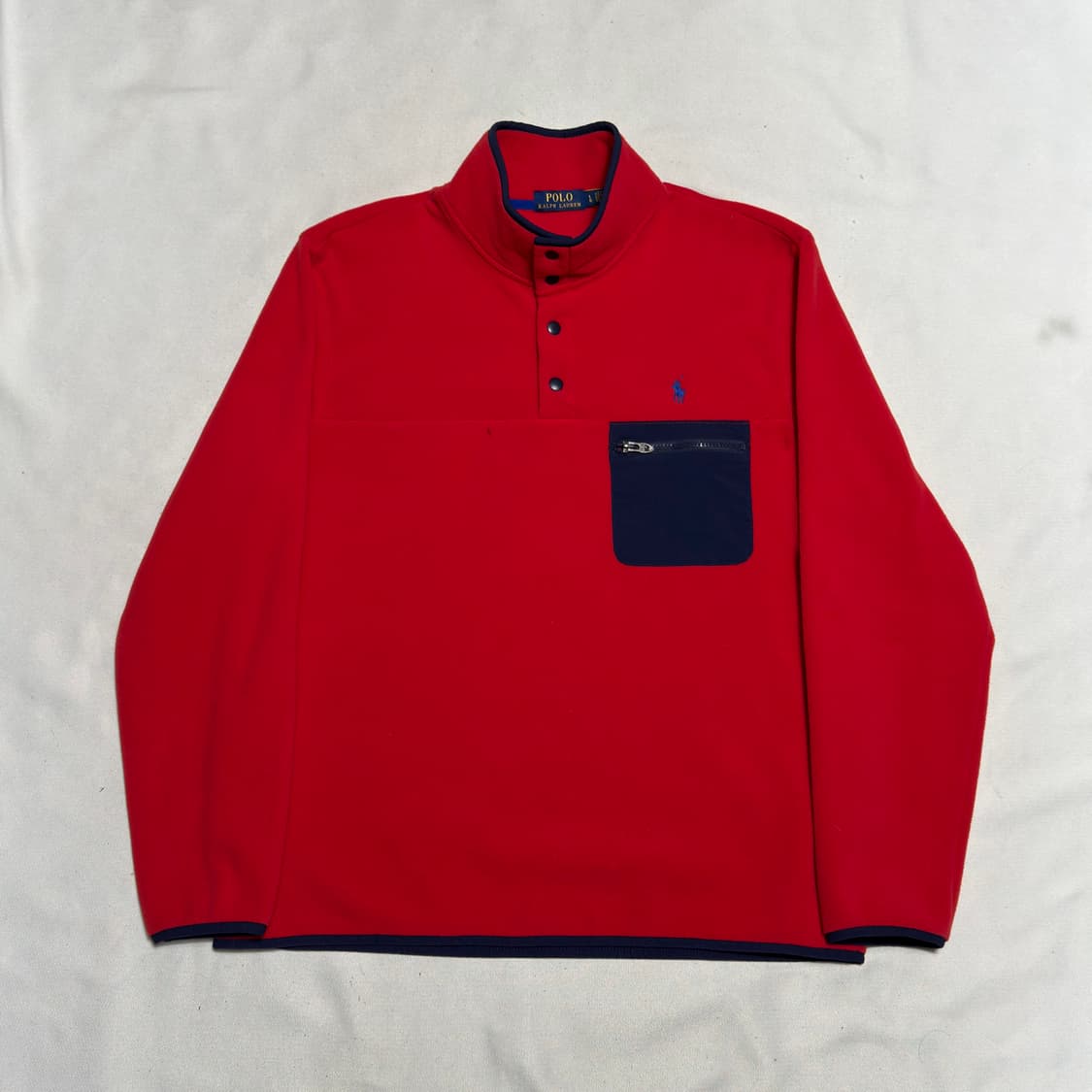 L 폴로랄프로렌 원포켓 빈집업 후리스 상품이미지2