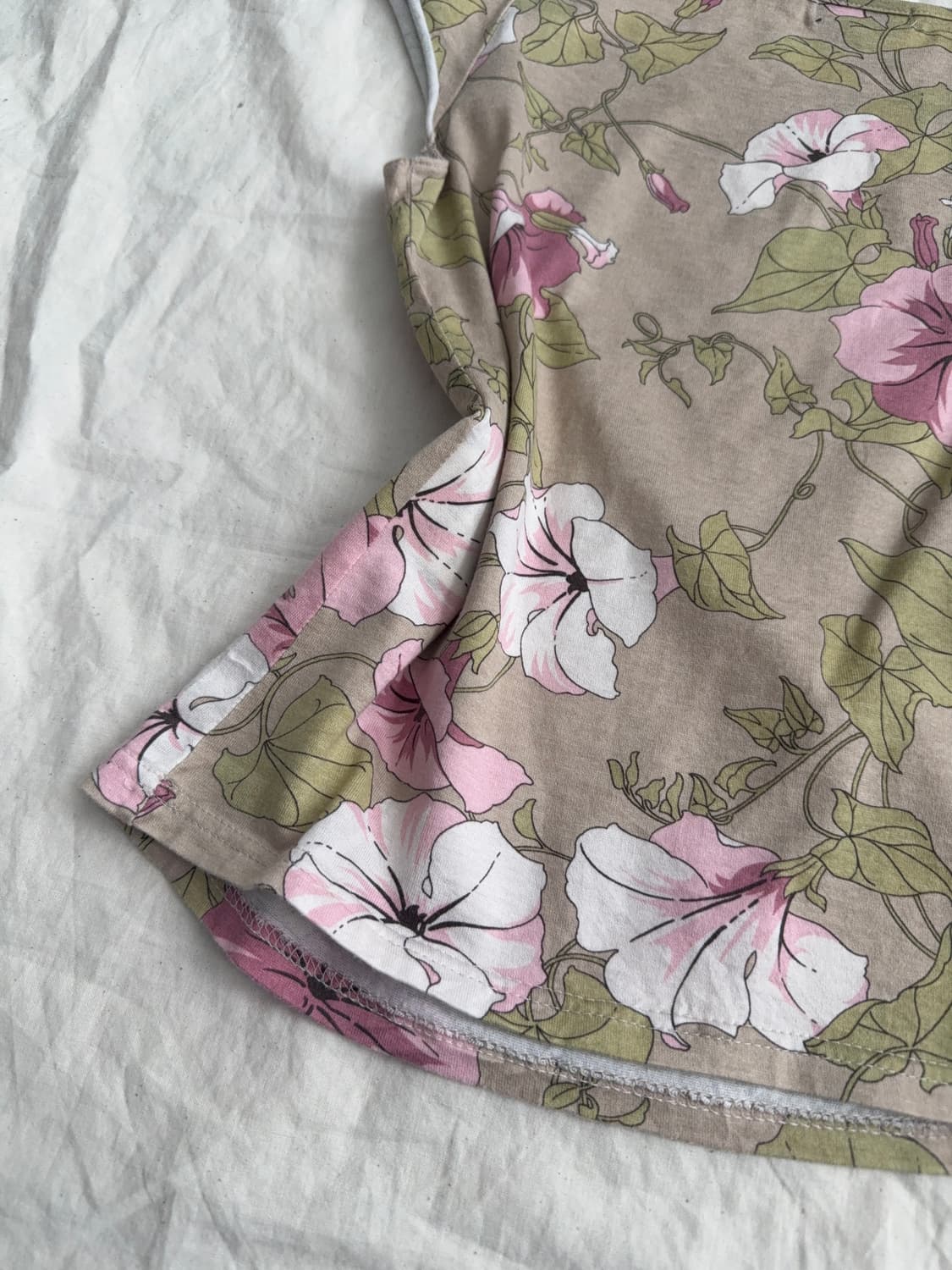 플로랄 페어리 오리엔탈 오프숄더 반팔탑 상품이미지4