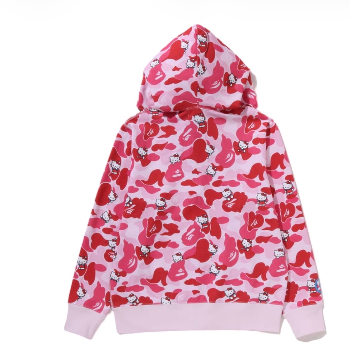 베이프 x 헬로키티 핑크 카모 후드집업 상품이미지2