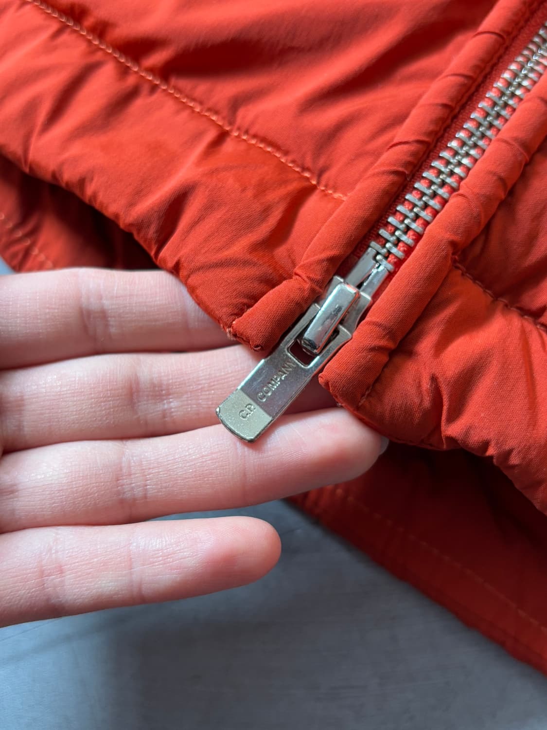 CP 컴퍼니 14AW 나일론 쉘 오렌지 플리스 고글 후드 자켓 상품이미지6