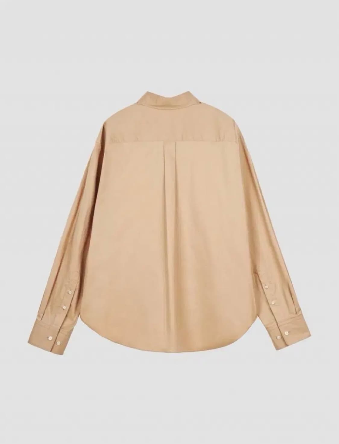 [할인] 렉토 23FW 데이비드 오버사이즈 코튼셔츠 베이지 상품이미지8