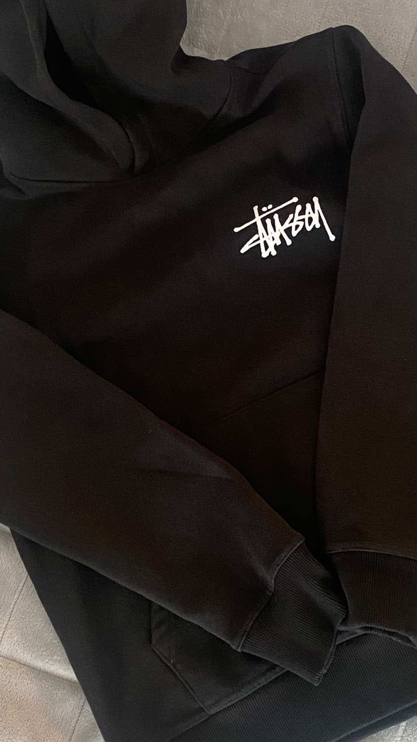(급처) 2023 스투시 후드티 블랙 L  상품이미지2