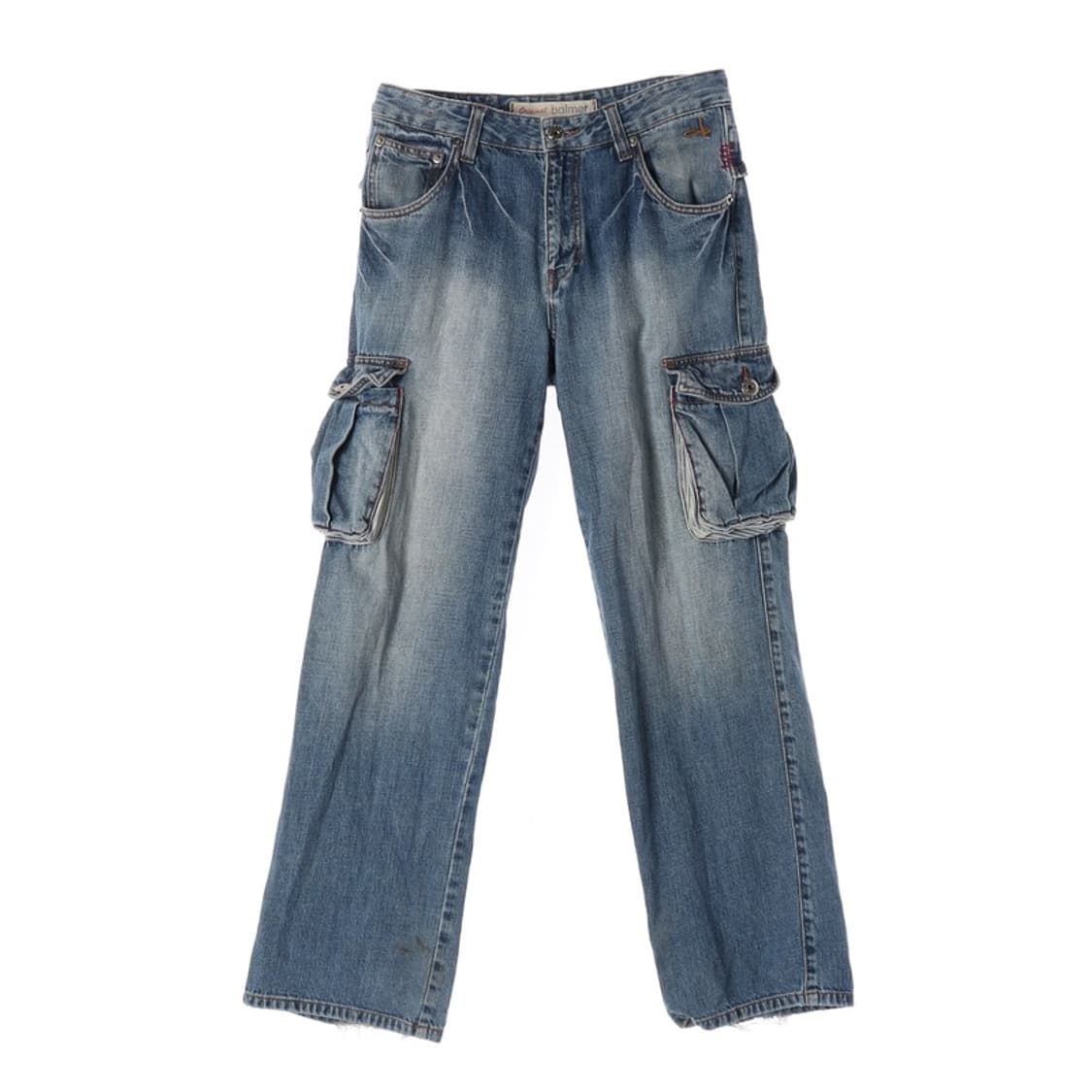Balmer 입체 포켓 워싱 카고 데님 팬츠 32 상품이미지1