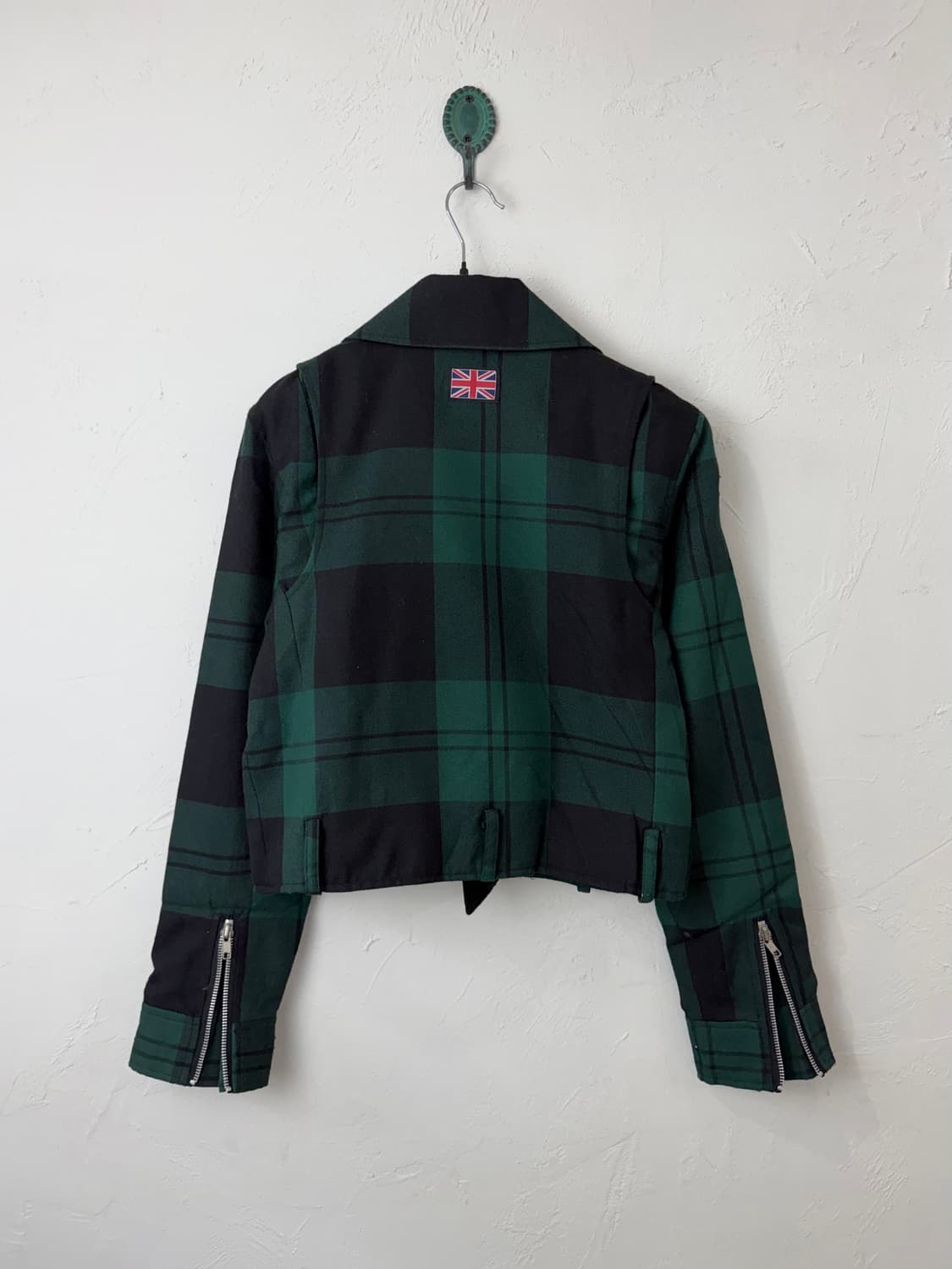 SUPER LOVERS 타탄 체크 라이더 자켓 상품이미지4
