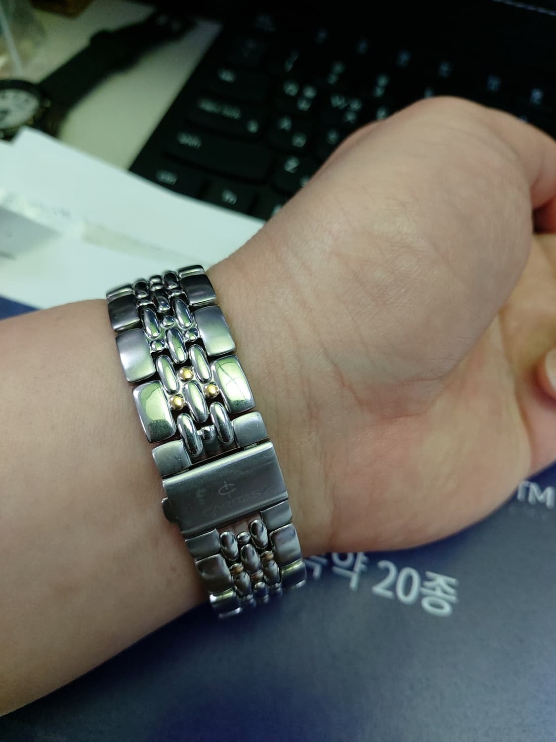 CARITAS 남성용 메탈 시계 상품이미지5