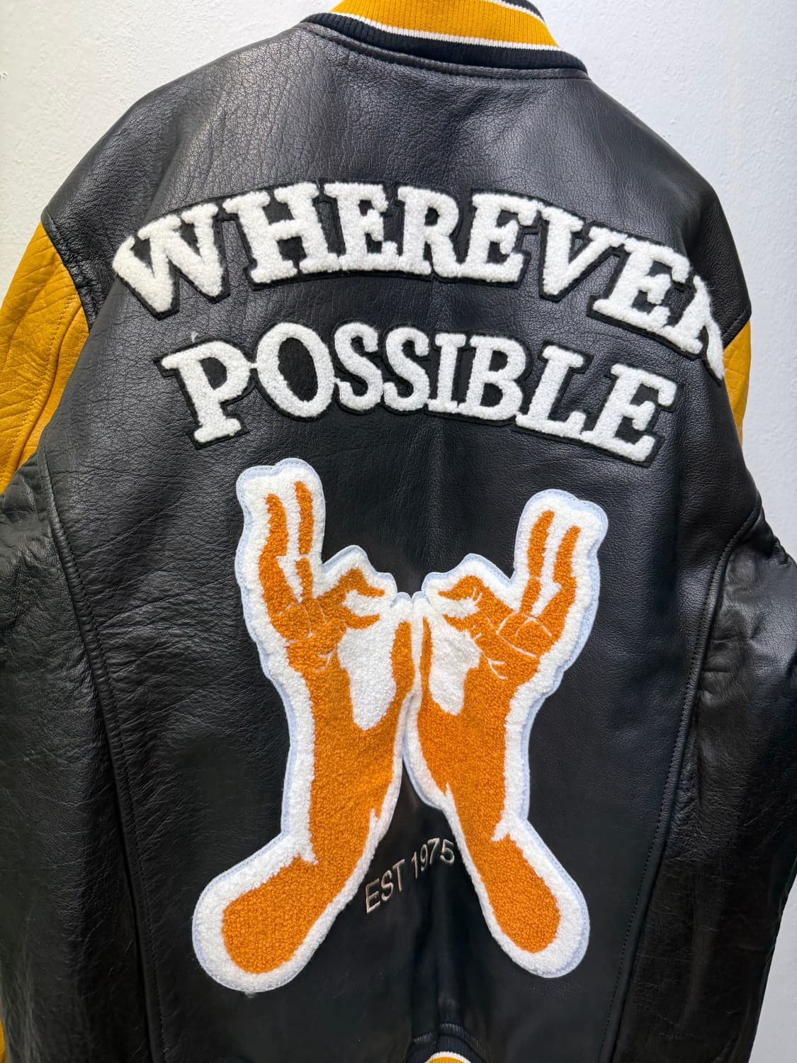 정품) 자라 블랙 레더 배색 스타디움 천연소가죽 자켓 M 상품이미지6