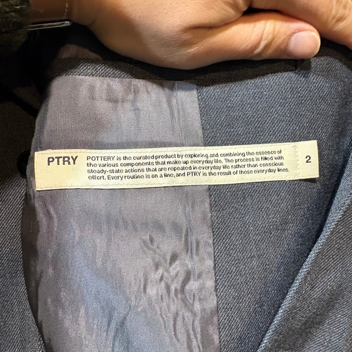 [2] POTTERY 포터리 그레이 블레이저 자켓 상품이미지5