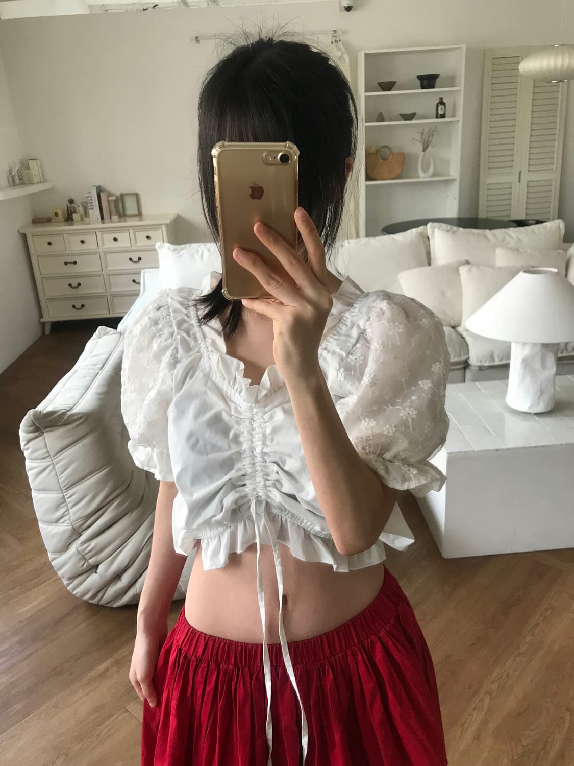 vintage shirring blouse 상품이미지1