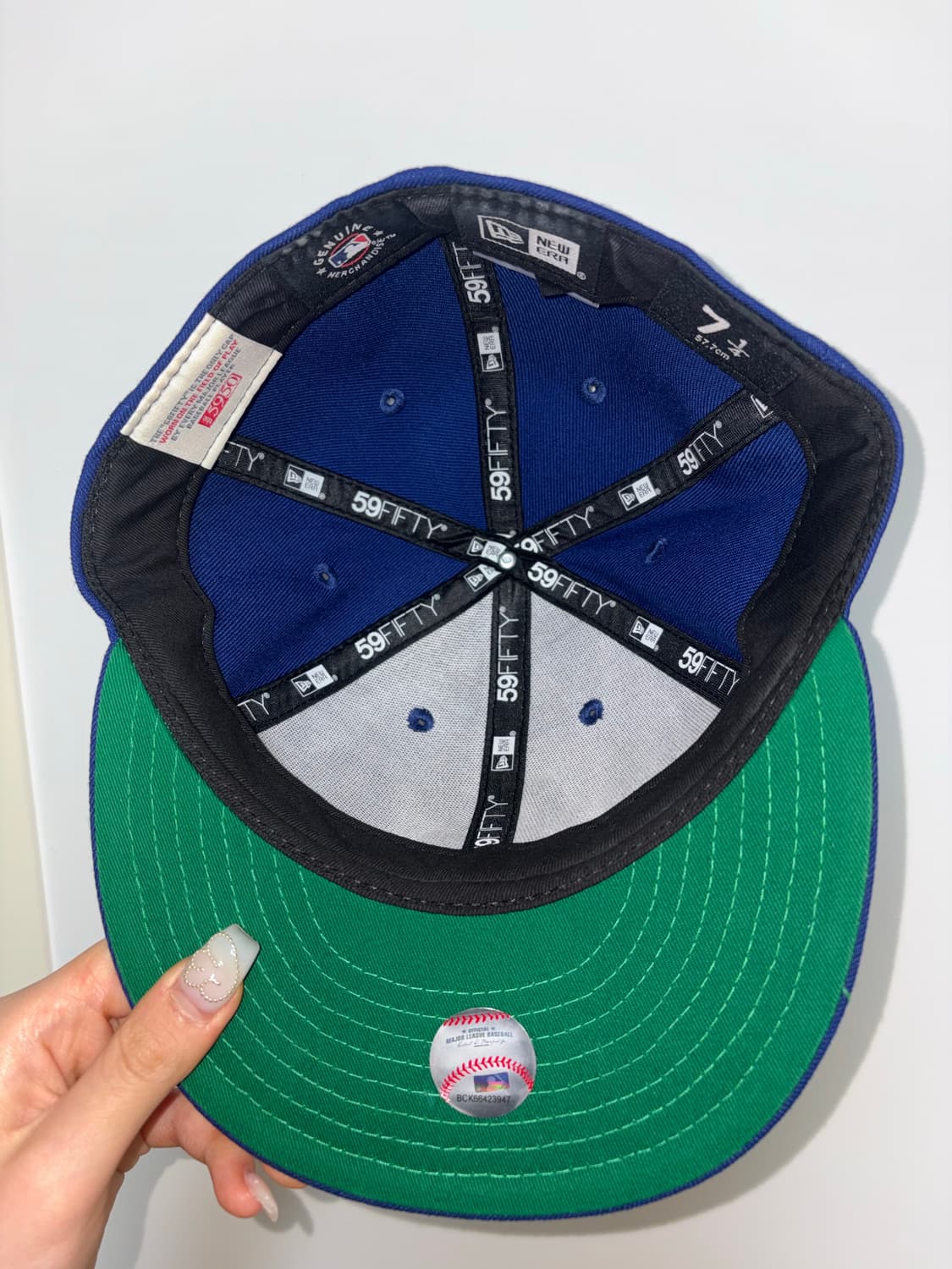 뉴에라 LA다저스 59FIFTY 볼캡 다크로얄 57.7cm 상품이미지4