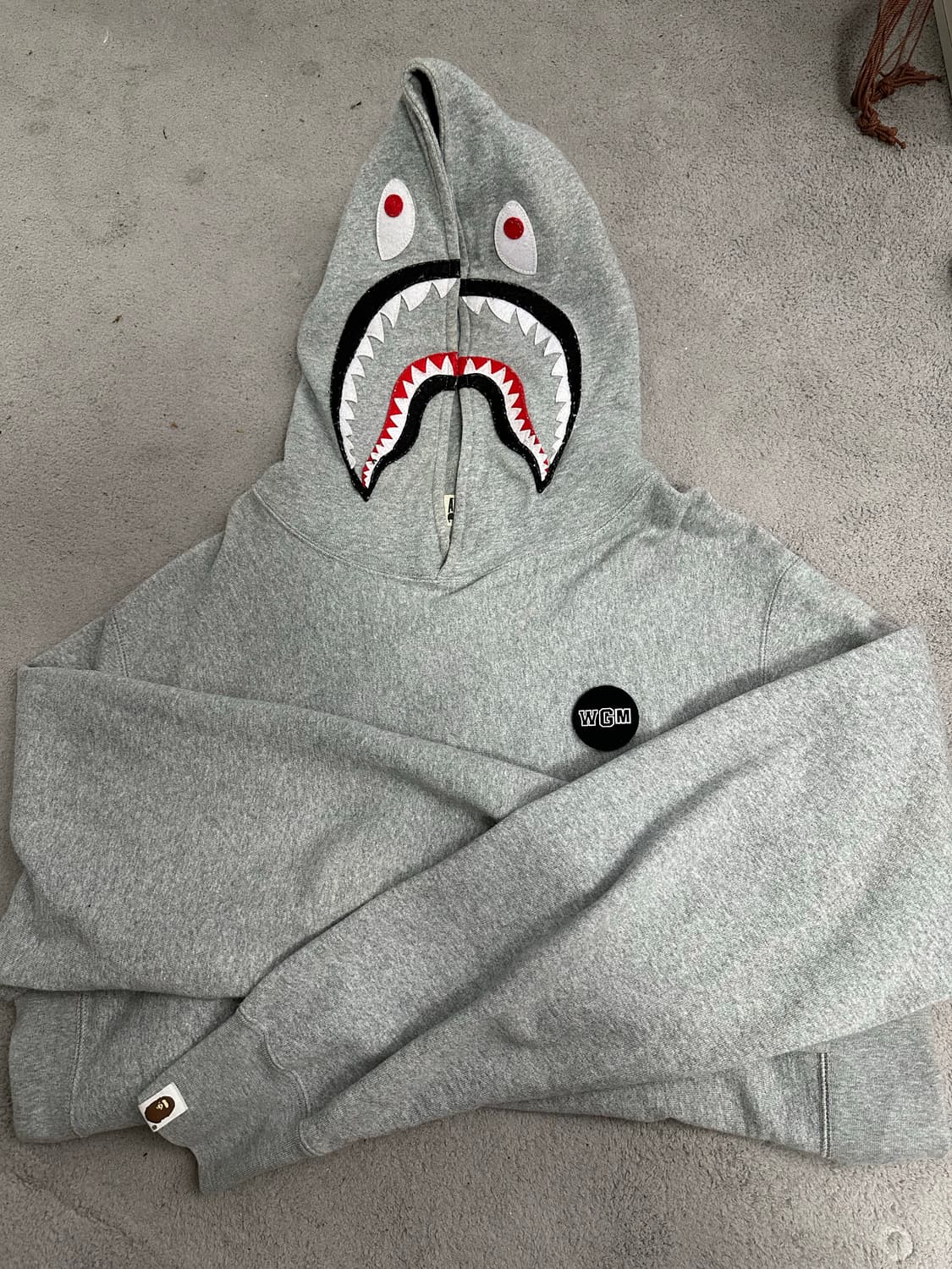베이프 샤크 후드티 2XL  정품 상품이미지4
