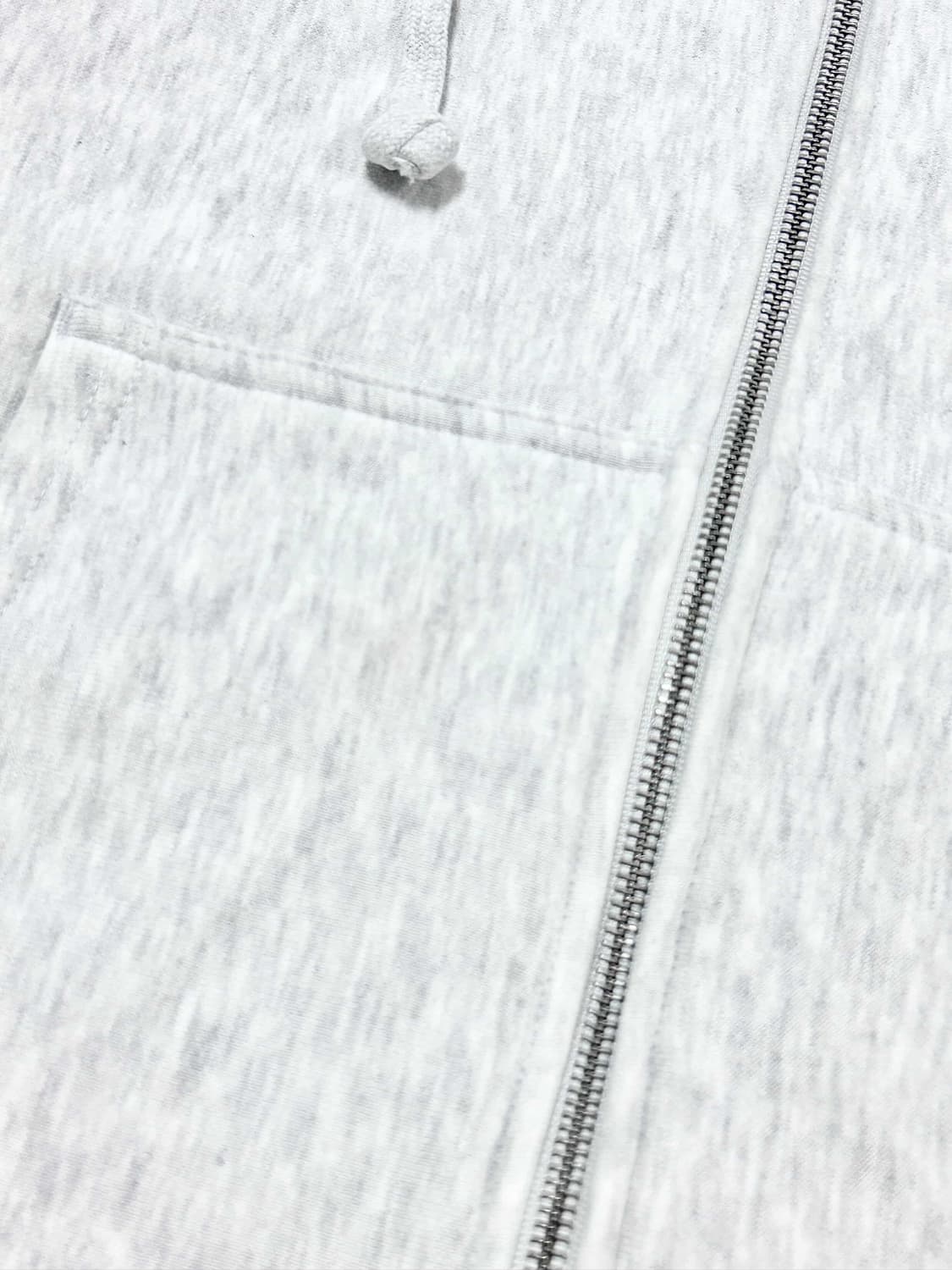 스투시 빅로고 멜란지그레이 후드집업 상품이미지10