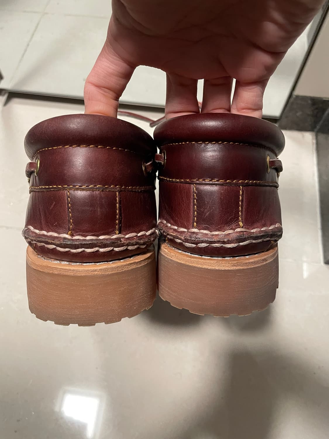 (285)팀버랜드 3아이 보트슈즈 버건디 상품이미지4