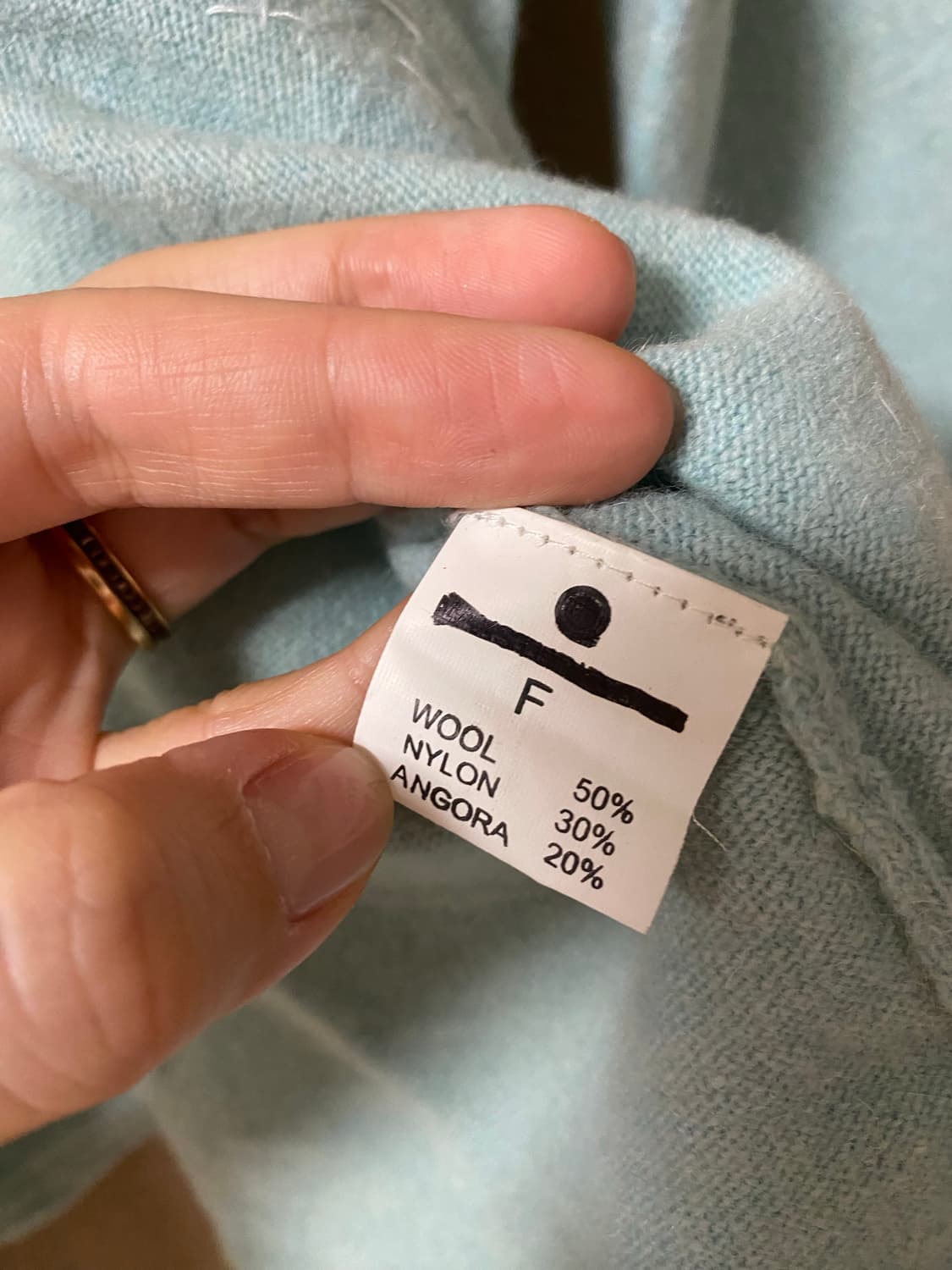 울 진주 앙고라 소라색 가디건 상품이미지5