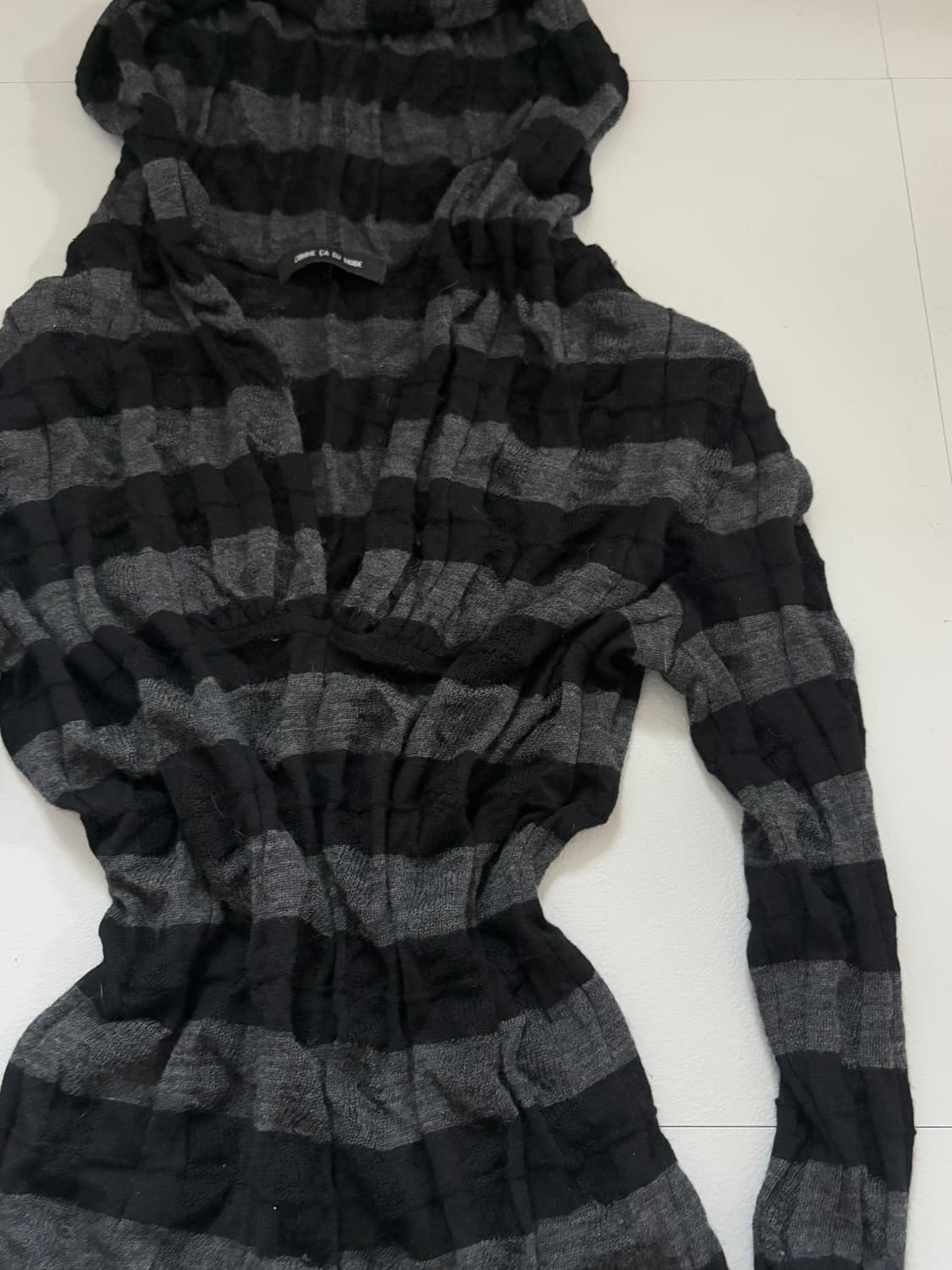  • striped knit hood 상품이미지3