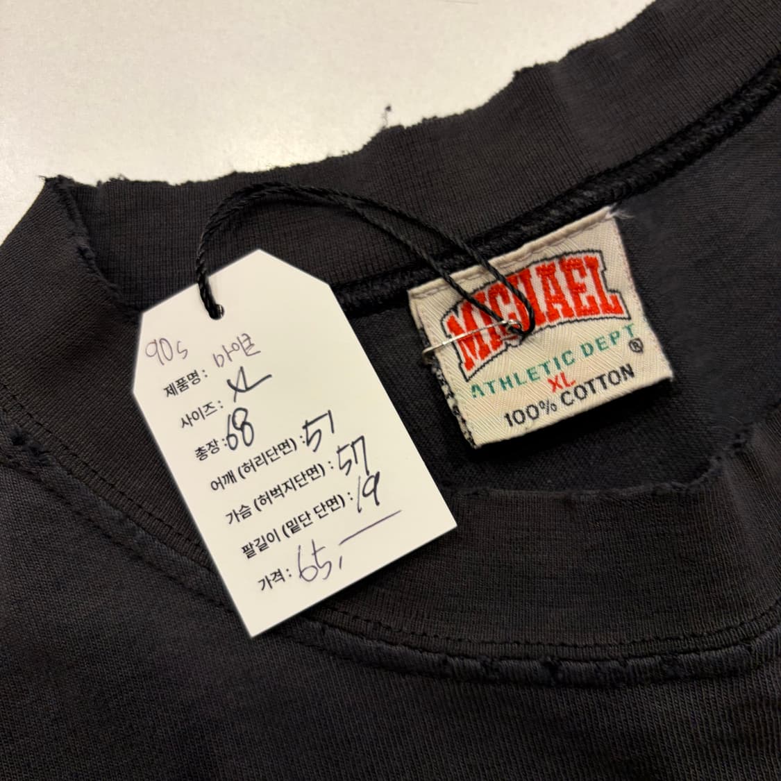 [XL] 90s 마이클 더 블랙 크로우즈 빈티지 반팔 티셔츠 D758 상품이미지5