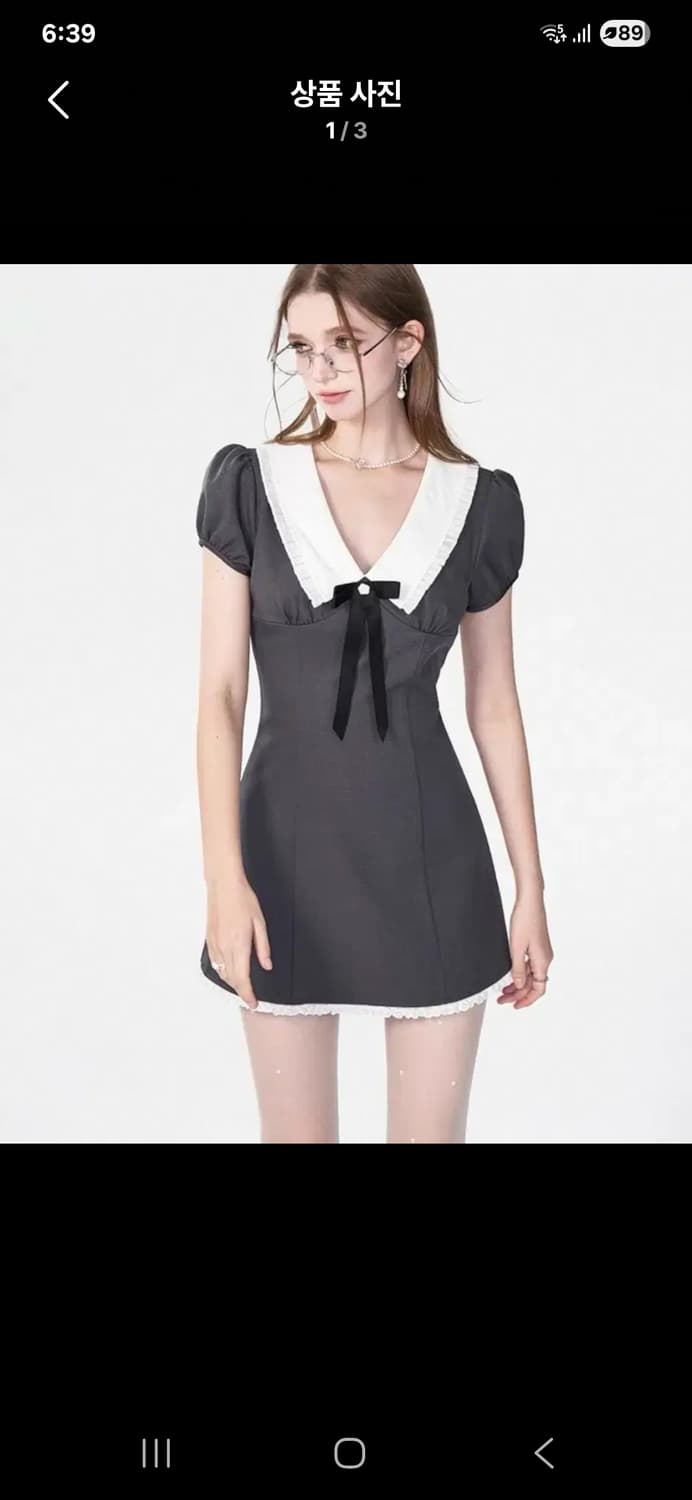 중브 미니 원피스  상품이미지1