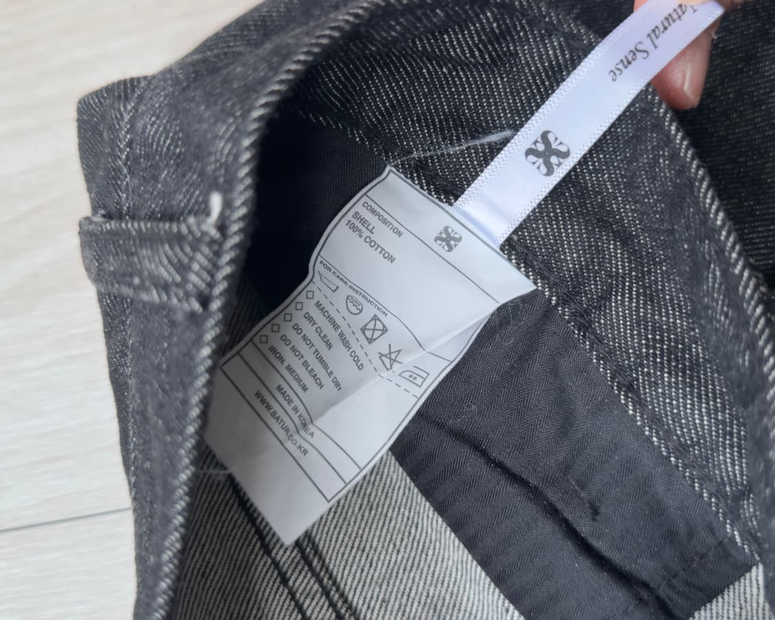 [SATUR] black denim pants 상품이미지10