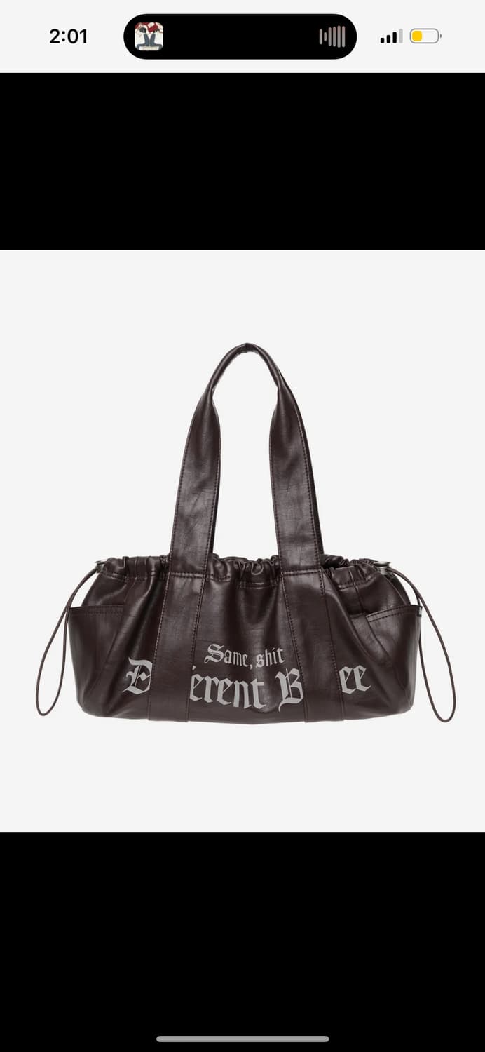 배디 Shirring Duffel Bag Deep Brown 상품이미지1