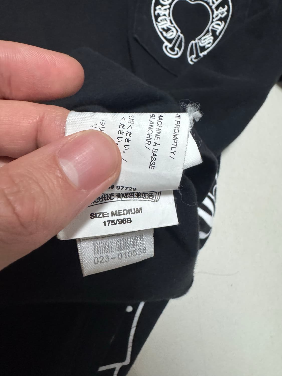 크롬하츠 플로랄 롱슬리브 m 상품이미지5