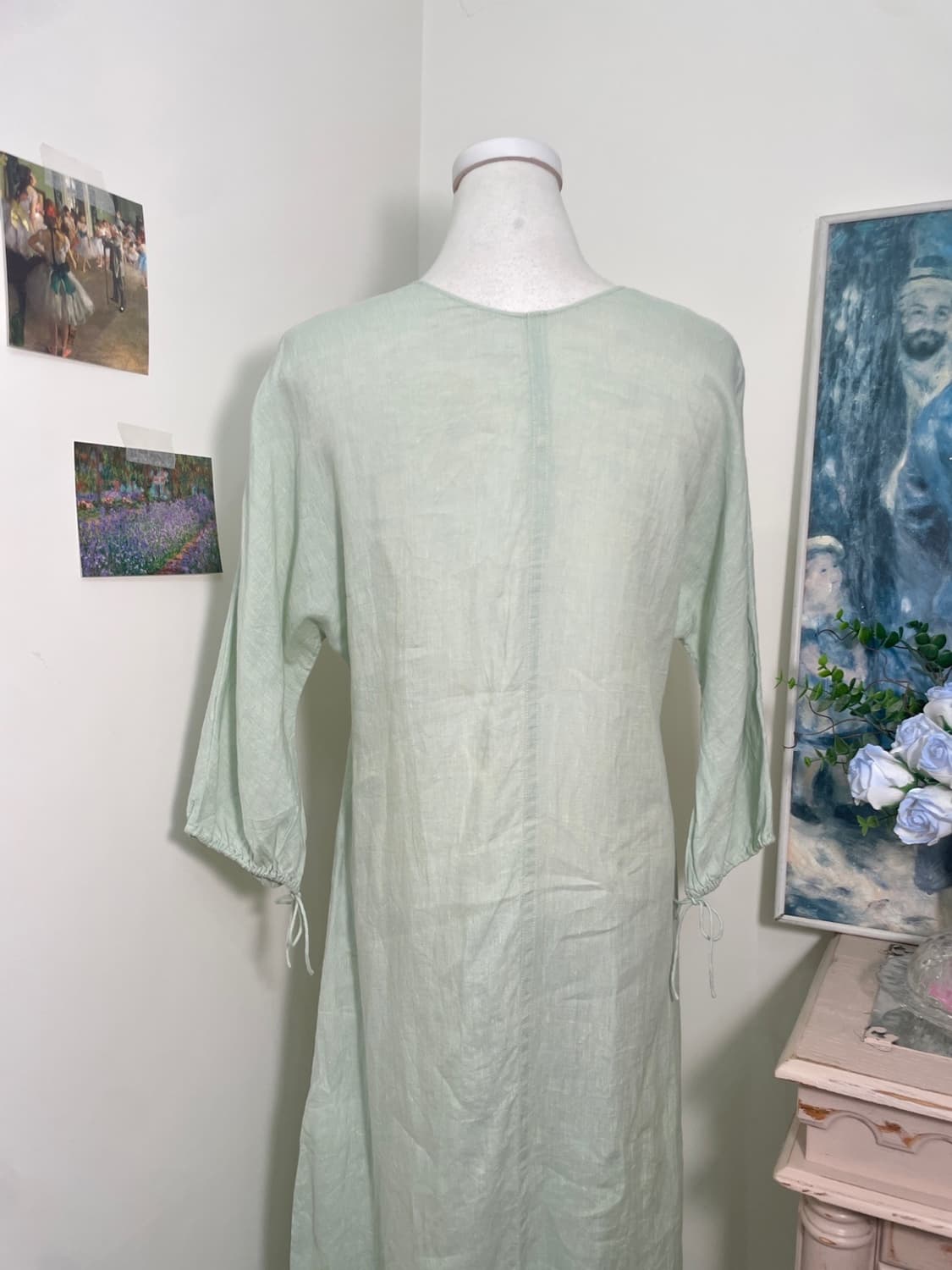 mint melange v-neck 100%linen summer opc 상품이미지5