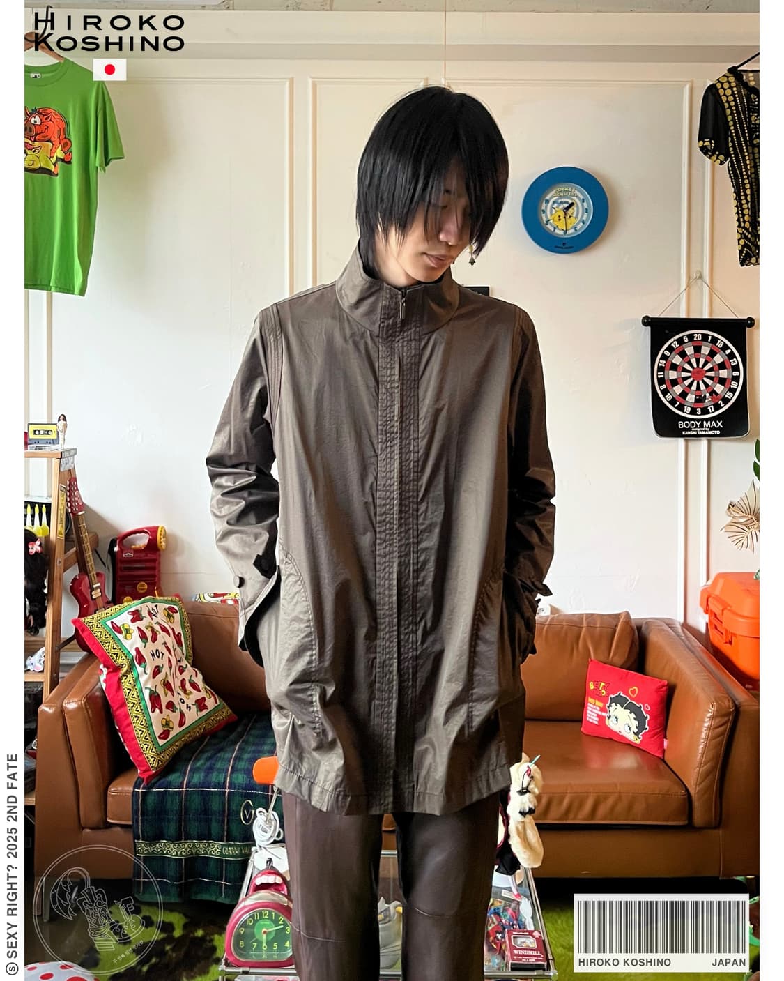 HIROKO KOSHINO Line Detail Nylon Jacket 상품이미지1