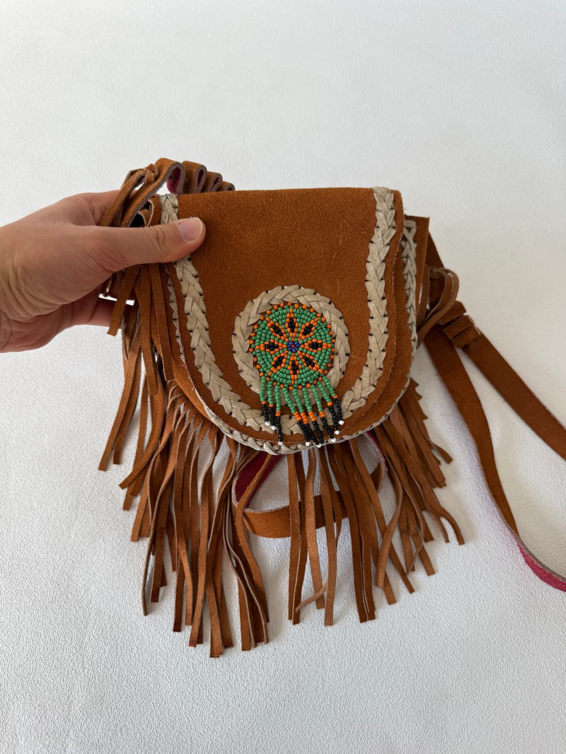 Pre owned 스웨이드 웨스턴 미니백 상품이미지2