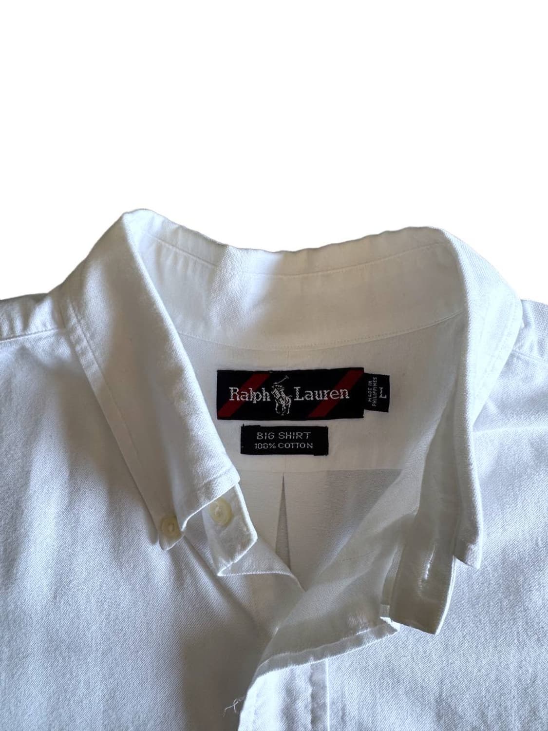 폴로 랄프로렌 빅셔츠 화이트 상품이미지4