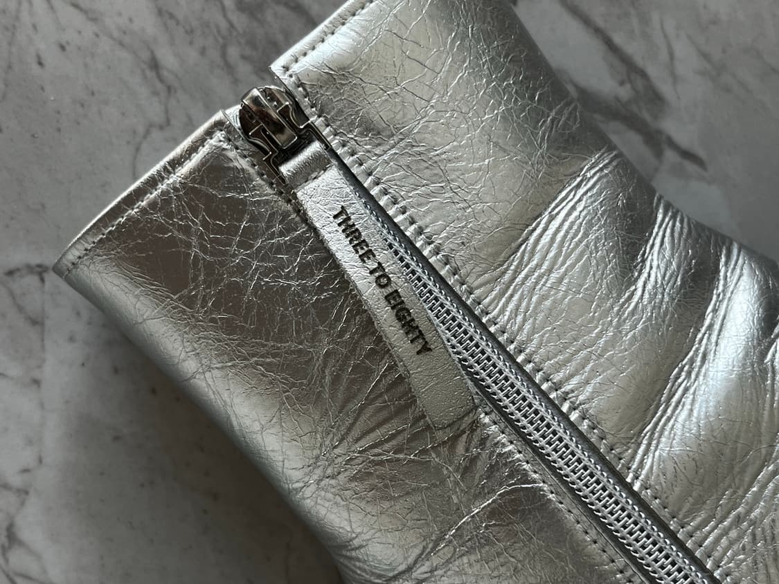 쓰리투에이티 실버 레더 앵클부츠 (240) 상품이미지6