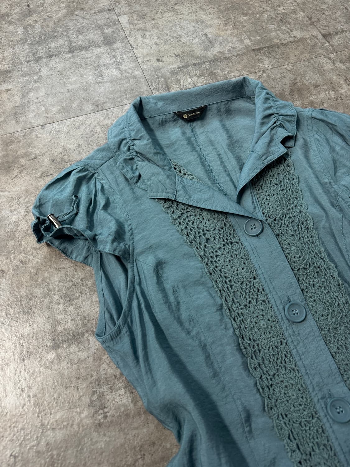 멀티 스트링 레이스 블라우스 상품이미지2