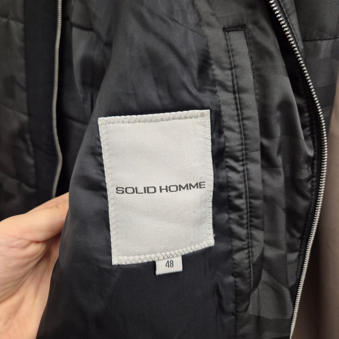 솔리드옴므 퀄팅 자켓 100 상품이미지6