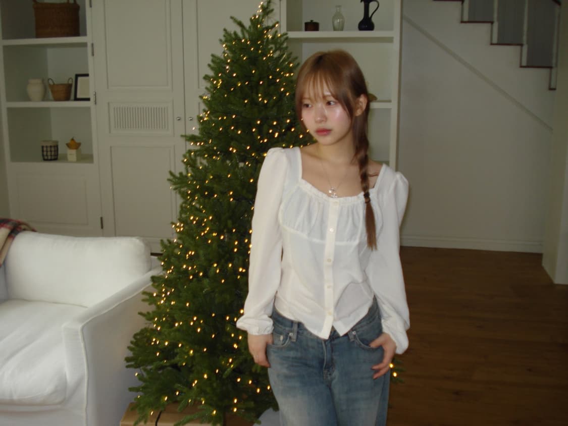 ourcabinet 아워캐비넷 루비 퍼프 블라우스 상품이미지3