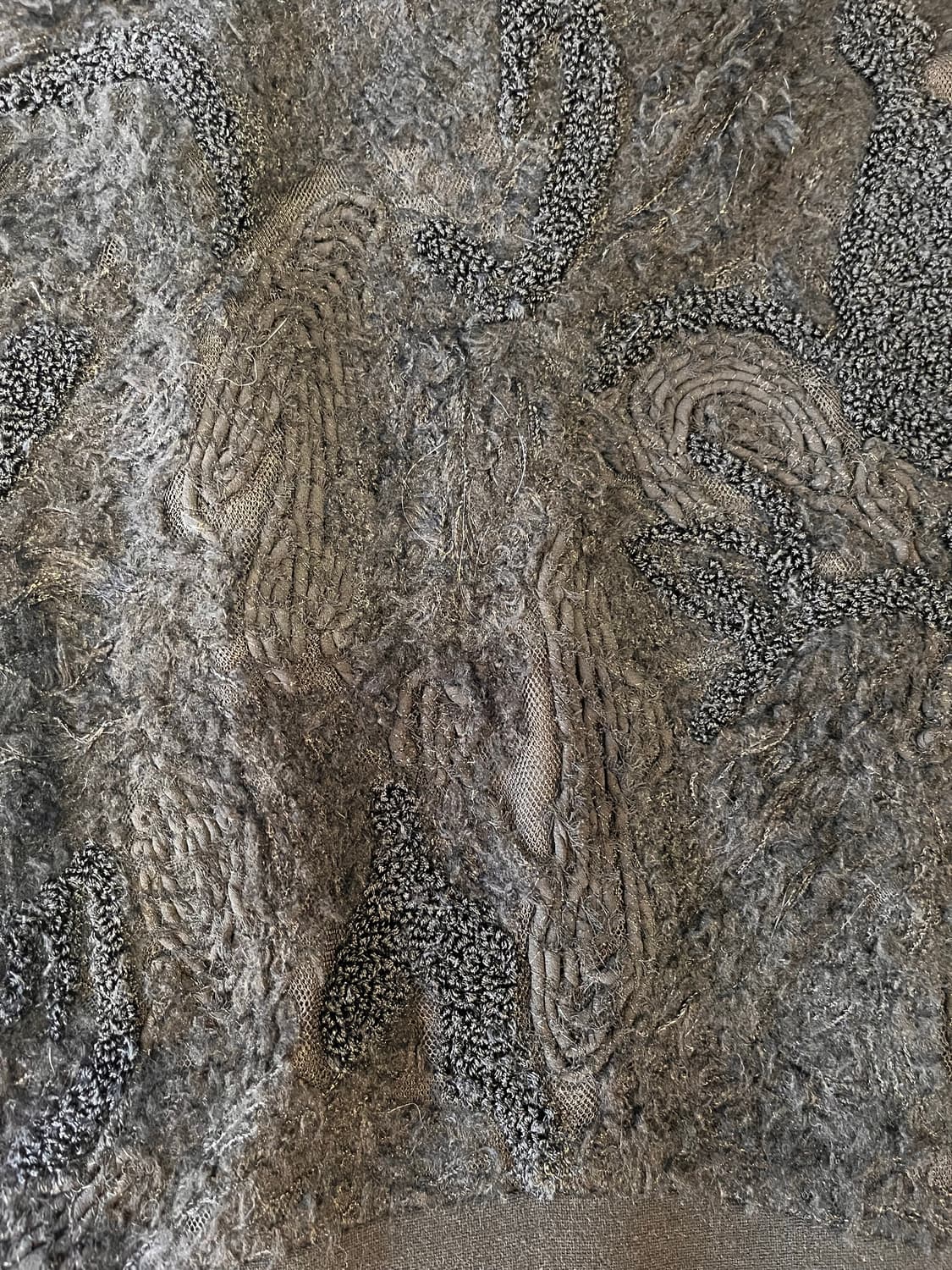 마인 블랙 텍스쳐 슬리브리스 원피스 상품이미지5