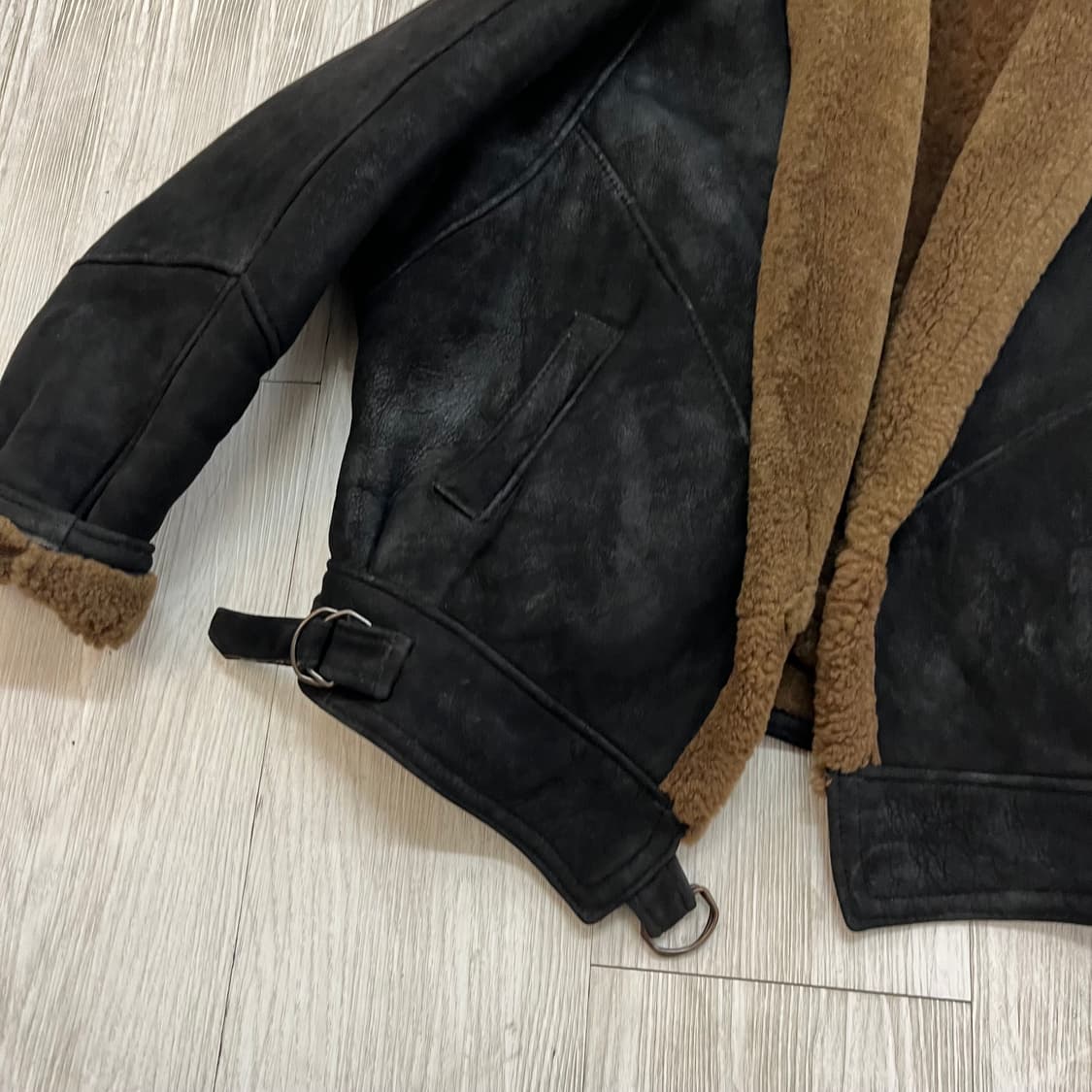 1980s 영국제 램스킨 퍼 무스탕  상품이미지3