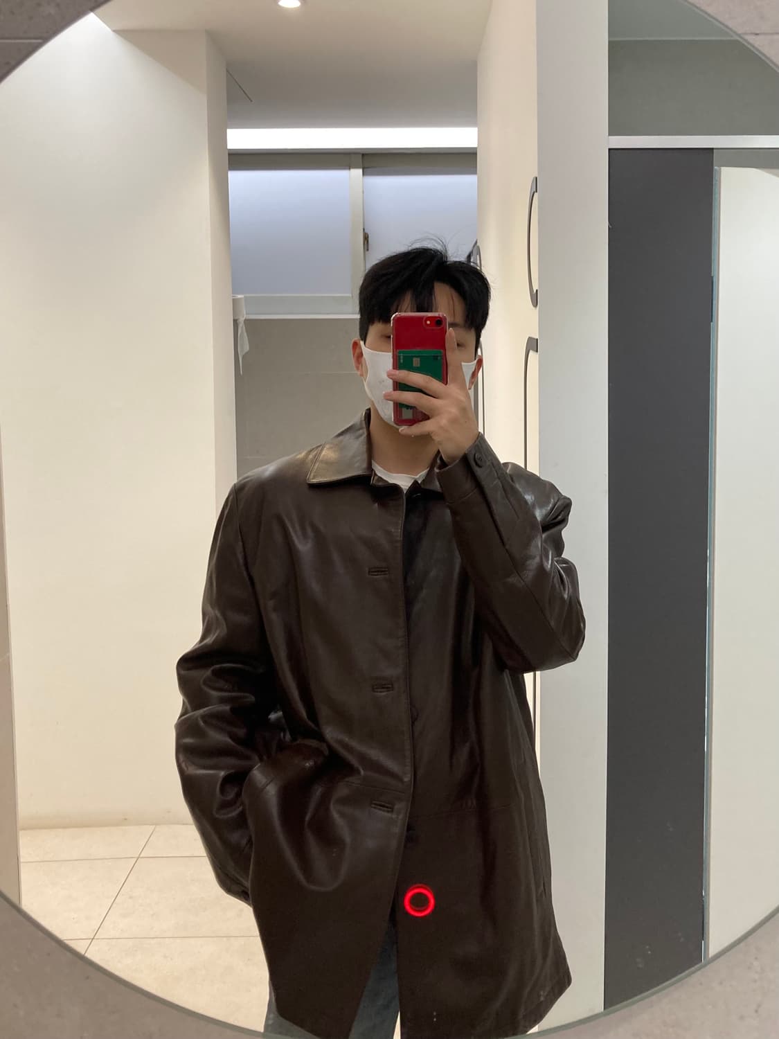 sangbong Lie 옴므 양가죽 대디핏 자켓 상품이미지6