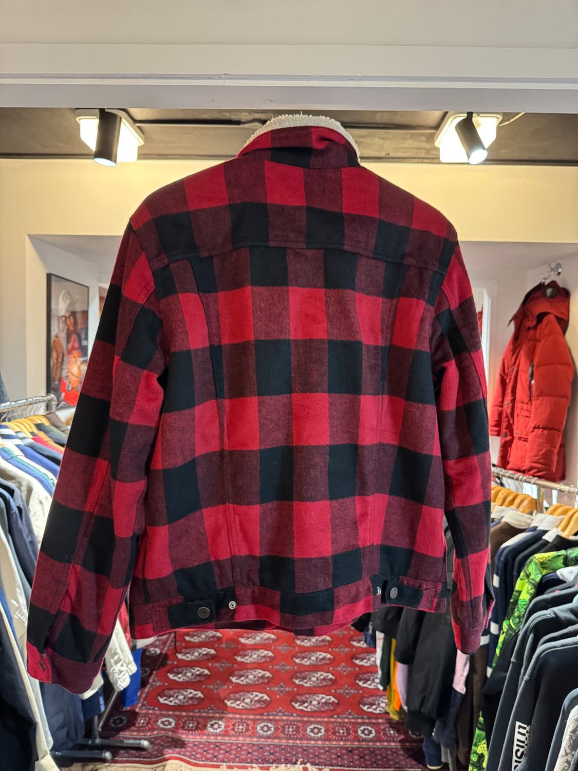 리바이스 버팔로체크 양털 자켓 L 상품이미지4