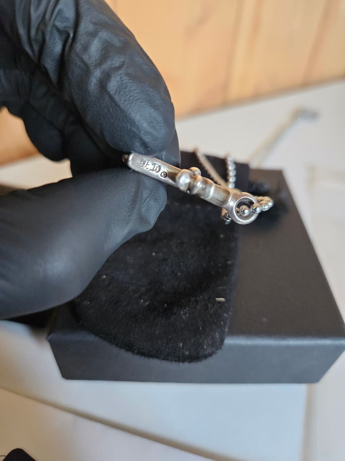 [한스룸 풀구성] 크롬하츠 풀 파베 다이아 에프터 타이니 크로스 상품이미지4