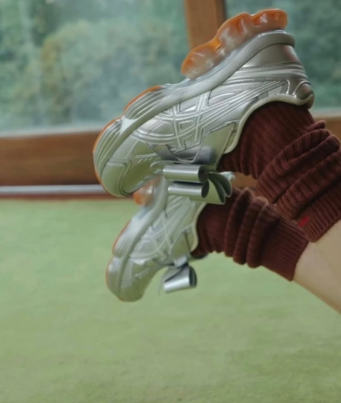 아식스 x 슈슈통 젤 키네틱 플루언트 퓨어 실버 화이트 상품이미지3