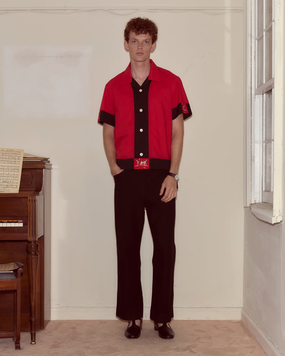 [S,M]보디 BODE Pointer Short Sleeve 셔츠/레드 상품이미지2