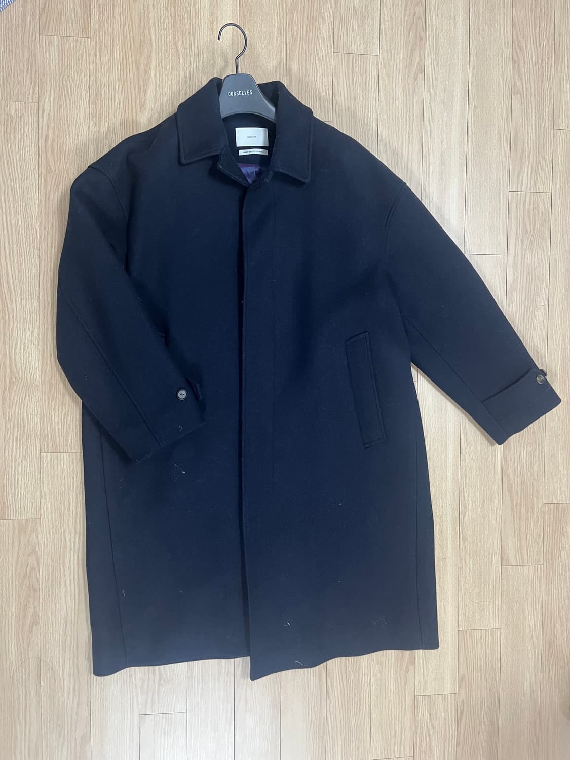OURSELVES 24fw 다크 네이비 울 코트2사이즈 상품이미지1