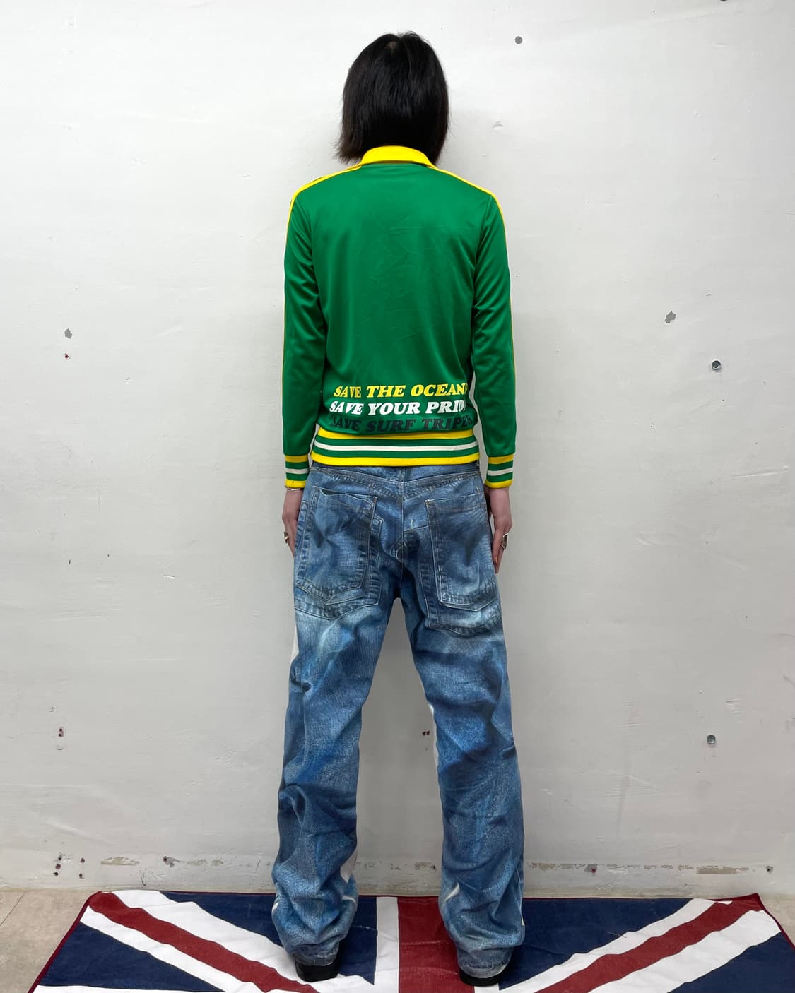  Lazy Soul Retro Green Track Top 상품이미지5