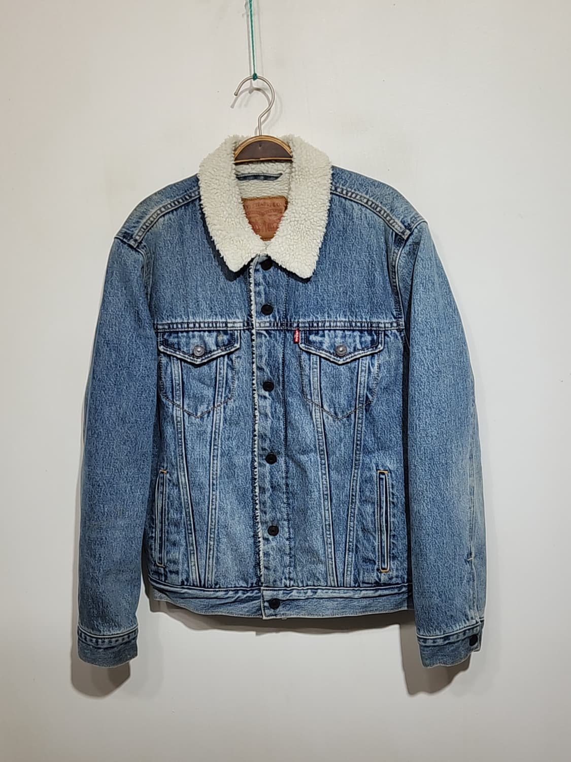 (M) 리바이스 양털 청자켓 연청 데님자켓 레드탭  상품이미지1